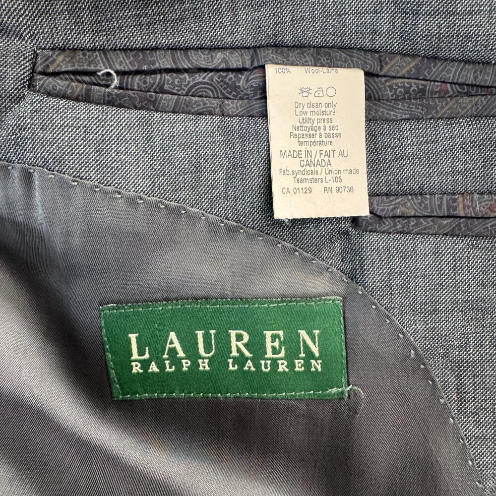 Men's Ralph Lauren Grey Suit Separate Jacket - 44R - Picture 3 of 5